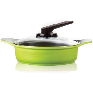 Caçarola Alumínio Cerâmica 24cm 2,4 Litros Verde