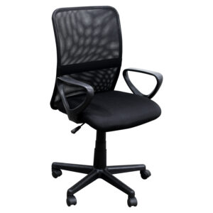 Cadeira Executiva Tela Mesh Base Giratória Preto