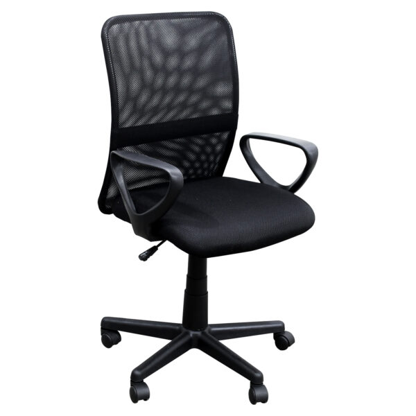 Cadeira Executiva Tela Mesh Base Giratória Preto