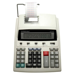 Calculadora de Mesa Semi-Profissional com Impressão e Bobina Visor de Cristal Líquido Extra Grande com 12 Dígitos – LP45