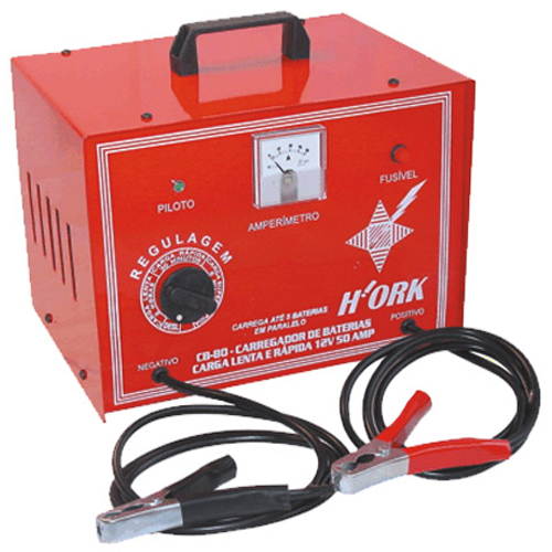 Carregador de bateria lenta / rápida /super rápida – 50 Amp – 12V – Mod.CB80