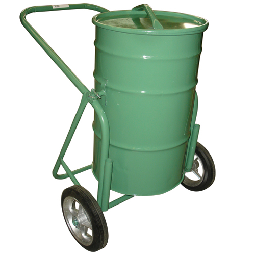 Carro Coleta de Lixo com Tampa Capacidade 100 Litros Roda Borracha Maciça 12