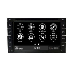 Central Multimídia Universal S95 Tela de 6,2 Tela Touch Screen com Bluetooth Antena de TV Navegador GPS e Espelhamento