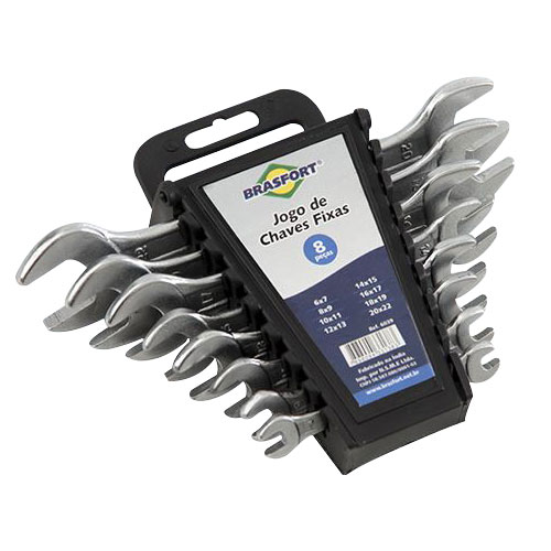 Chave Fixa 6 a 22mm com 8 Peças