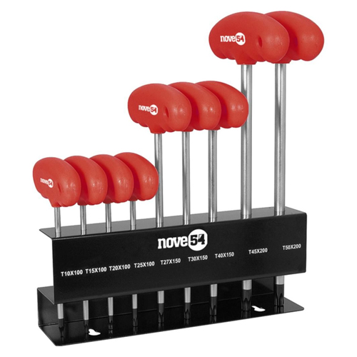 Chave Hexalobular 9pc T10-T50 com Cabo