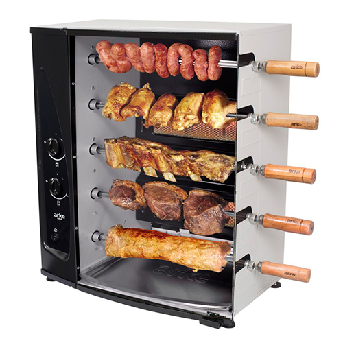 Churrasqueira à Gás Rotativa – Com Capacidade para 5 Espetos, Gás Natural – AGR-05 GN