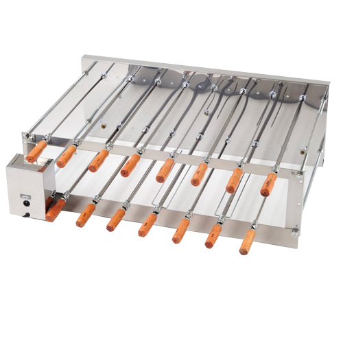 Churrasqueira Rotativa Inox Dupla 15 Espetos