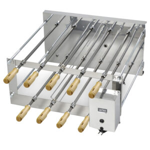 Churrasqueira Rotativa Inox Dupla 9 Espetos