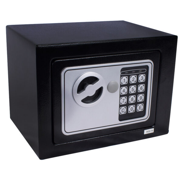 Cofre Eletrónico Digital 17,5x23x17cm – 2 Chaves Preto – NCDP23