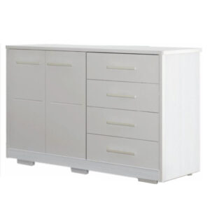 Cômoda Ludimila 2 Portas 4 Gavetas Branco
