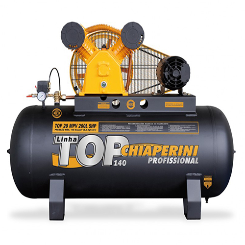 Compressor de Ar Trifásico 5 hp 140 libras 20 pés 200 Litros – TOP20MPV200LTT