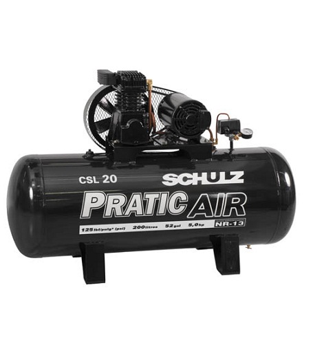 Compressor de Ar Trifásico – 5 HP, 200 Litros – CSL 20/200 PRATIC AIR