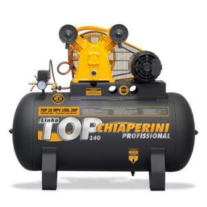 Compressor de Ar Trifásico 2 hp 140 libras 10 pés 150 Litros 110v/220v – TOP10MPV150LTT