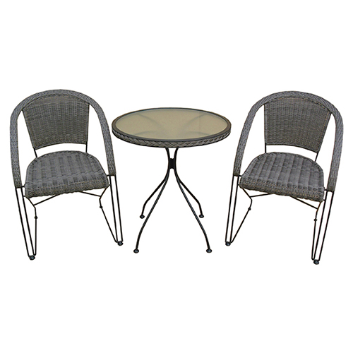 Conjunto Aço Lisboa Mesa e 2 Cadeiras – 9142