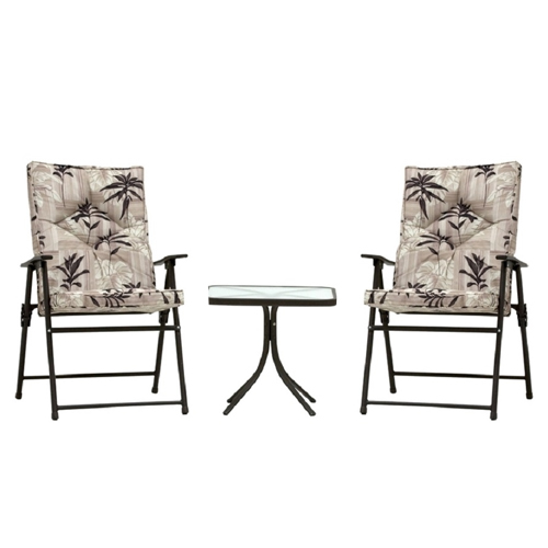 Conjunto de Mesa com 2 Cadeiras Estofadas – Kairos 9012