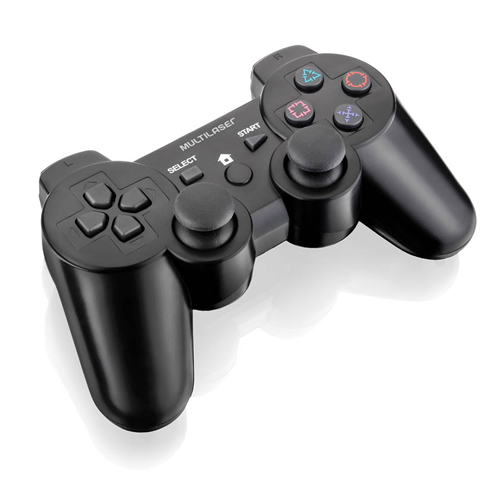 Controle Joystick 3 em 1 sem Fio PS3 PS2 PC com Bateria