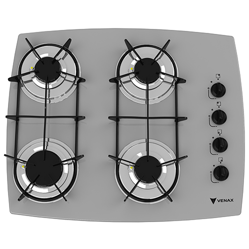 Cooktop Volare 4 Bocas Glp Bivolt Cinza – 7270