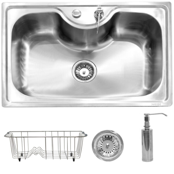 Cuba Pia Cozinha Gourmet Aço Inox 304 com Acessórios