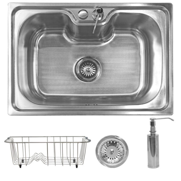Cuba Pia Cozinha Gourmet Aço Inox 304 com Acessórios
