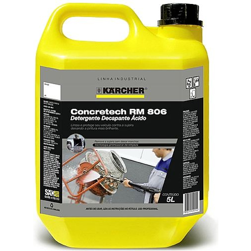 Detergente decapante ácido com 5 Litros – CONCRETECH