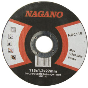 Disco de Corte para Aço – Inox – 110×1,2x22mm – NDC110