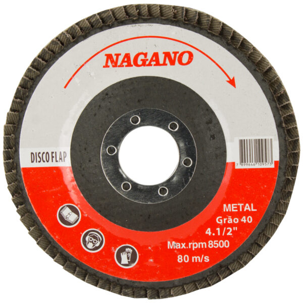 Disco de Lixa Flap 4.1/2 – Grão 40 – NDF40