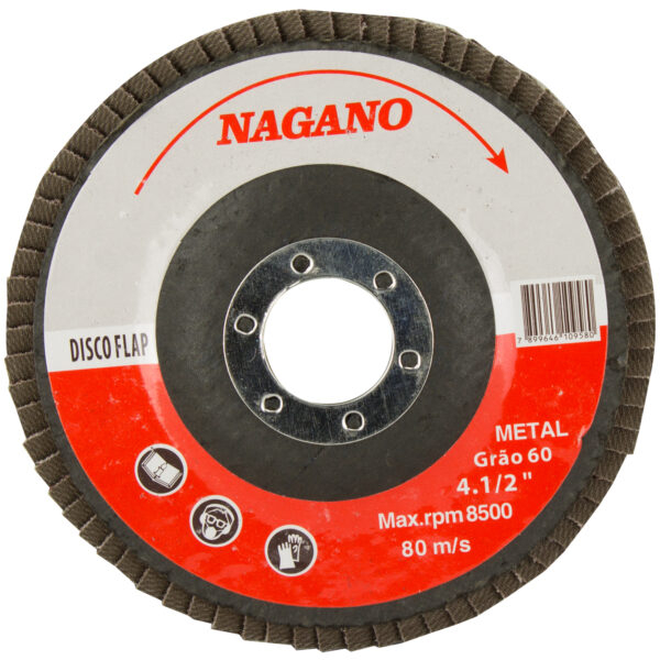 Disco de Lixa Flap 4.1/2 – Grão 60 – NDF60