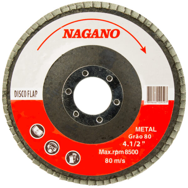 Disco de Lixa Flap Disc 4.1/2 – Grão 80 – NDF80