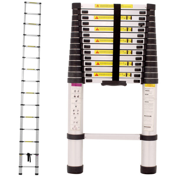 Escada Alumínio Telescópica 4.4 m 15 degraus