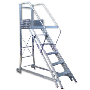 Escada de Alumínio Trepadeira – 10 Degraus + Patamar – TR252