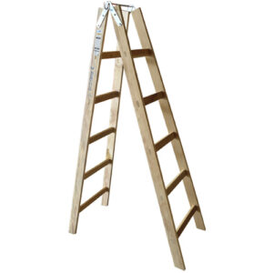 Escada de madeira tipo pintor de 10 degraus – TDM10
