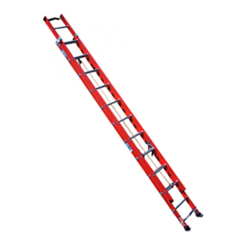 Escada fibra extensível 32 degraus 5,74 x 9,91 m degrau tubular – FE 832