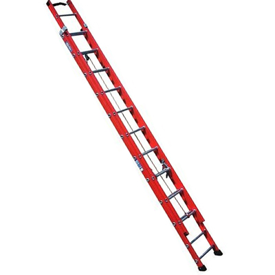Escada fibra extensível 19 degraus 3,50 x 6,00 m degrau tubular – FE 819