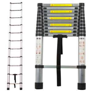 Escada Telescópica de Alumínio 3.2 m – 10 Degraus – TEMT32M