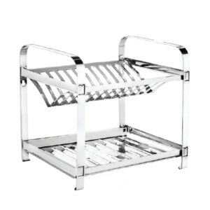 Escorredor em Inox 12 Pratos com Porta Talheres em Plástico – MAK-INOX