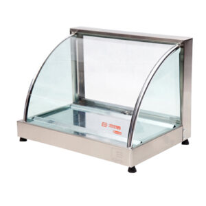 Estufa Vitrine Curva Simples com Gelo – Linha Prata VCP47