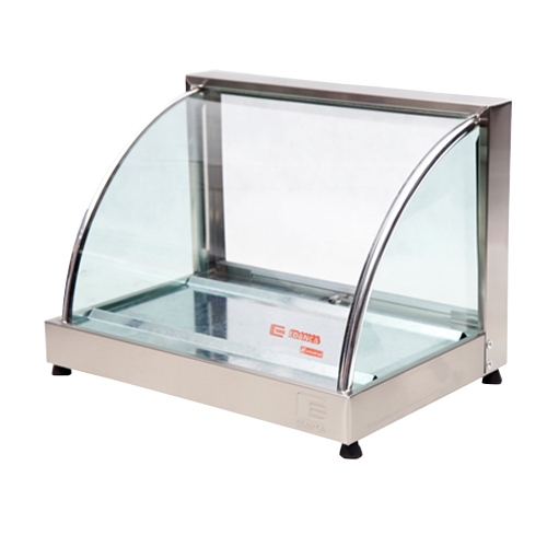 Estufa Vitrine Curva Simples com Gelo – Linha Prata VCP47