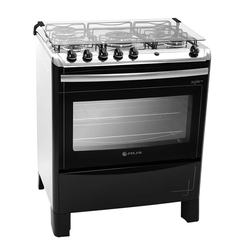 Fogão 5 bocas Agile Top Gás GLP Preto