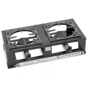 Fogão de Mesa a Gás Alta Pressão 2 Bocas 20×20 Casa e Camping
