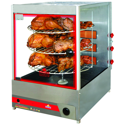 Forno Multiuso Giratorio até 30kg ou 12 Frangos – Gás PRP-124G – bivolt