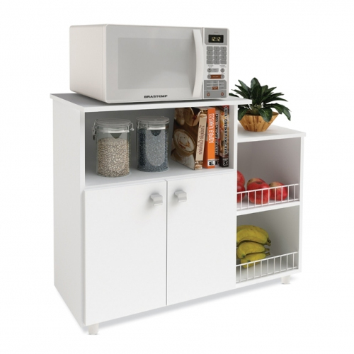 Fruteira para Microondas e Bebedouro Branco