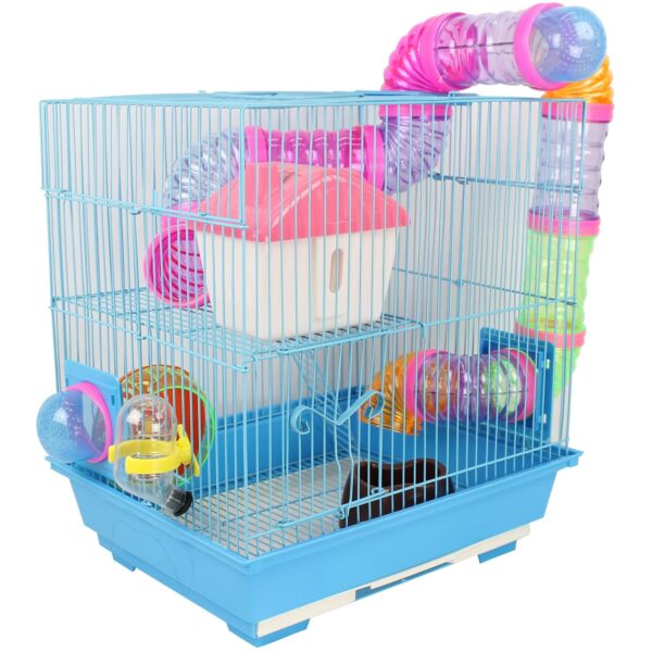 Gaiola Labirinto para Hamster 2 Andares – 38x35x28 cm