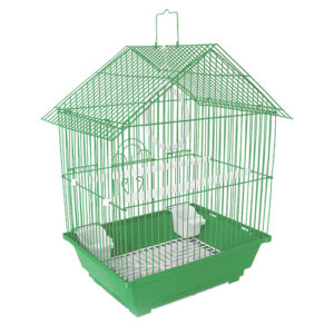 Gaiola para Pássaro Ave Modelo 02 Triangular – Verde