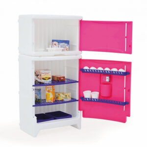 Geladeira Infantil Duplex Casinha Flor com Som