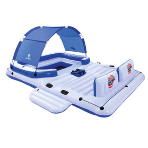 Ilha Flutuante Inflável Tropical Breeze 6 Pessoas 3.89m x 2.74m Coolerz – 43105