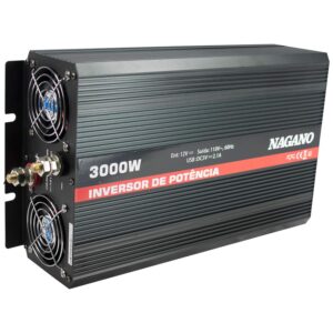 Inversor Transformador Conversor de energia 3000W 12V 110V