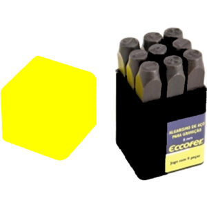 Jogo de algarismo com 9 peças para gravação – 10 mm