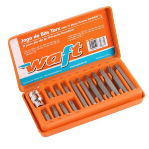 Jogo de Bits T20 a T55 com 15 Peças
