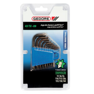 Jogo de Chaves L Perfil Torx – 43TX-09