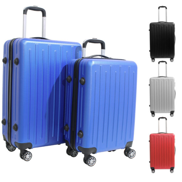 Kit 2 Malas de Viagem Rígidas em ABS 4 Rodinhas 360